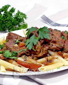 Говядина в сливочном соусе