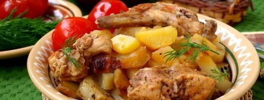 кролик в горшочках с картошкой. Шаг 9