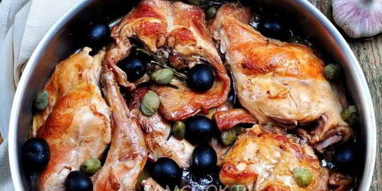 Кролик жареный на сковороде