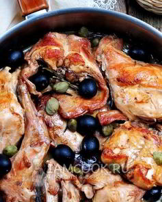 Кролик жареный на сковороде