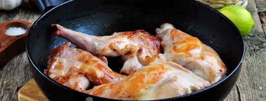 кролик жареный на сковороде. Шаг 4