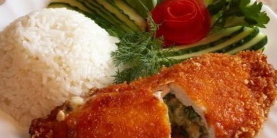 Куриная грудка, фаршированная грибами