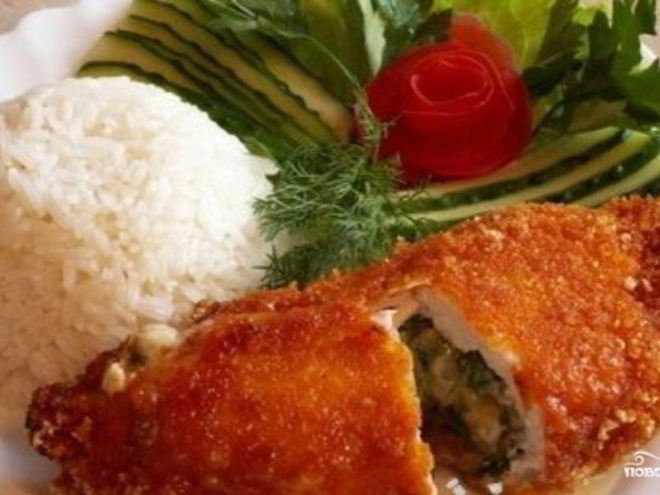 Рецепт куриной грудки, фаршированной грибами