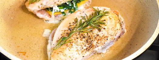 куриная грудка со шпинатом и сыром чеддер. Шаг 8