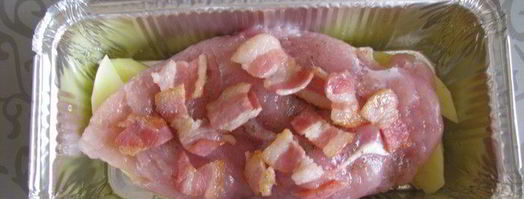 куриное филе с молодым картофелем и беконом. Шаг 5