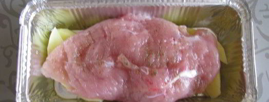 куриное филе с молодым картофелем и беконом. Шаг 6