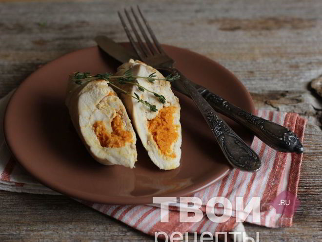 Рецепт куриного филе с морковью