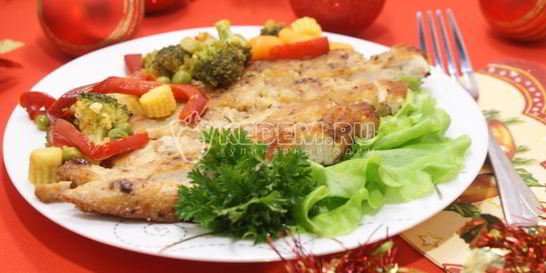 Куриное филе в панировке