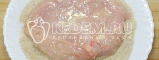 куриное филе в панировке. Шаг 4