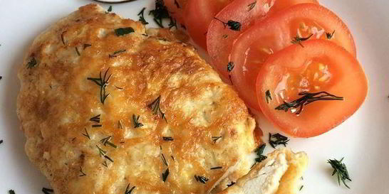 Куриное филе в сырном кляре на ужин