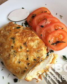 Куриное филе в сырном кляре на ужин