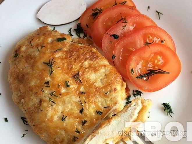 Рецепт куриного филе в сырном кляре на ужин