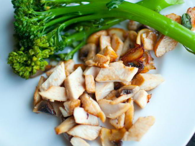 Рецепт куриных грудок с грибами