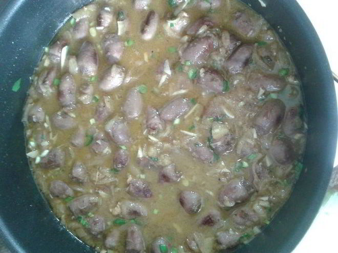 Рецепт куриных сердечек фаршированных