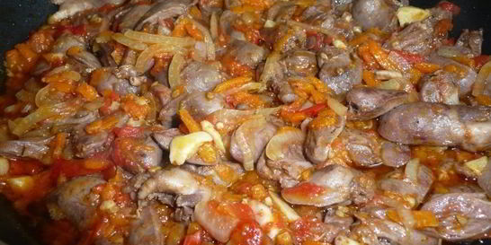 Куриные сердечки