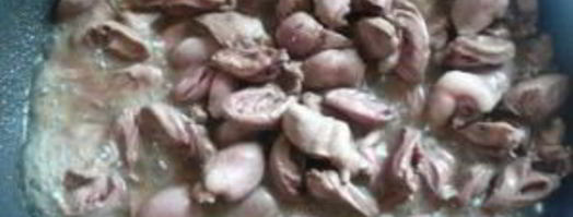 куриные сердечки. Шаг 2