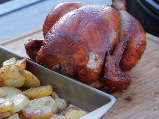 Рецепт курицы на вертеле в рассоле