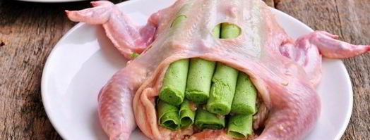 курица по-царски, фаршированная блинами. Шаг 15