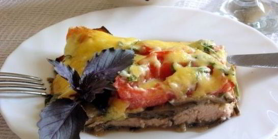 Курица с баклажанами в духовке