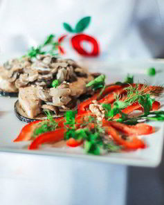 Курица с баклажанами