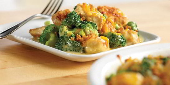 Курица с брокколи в духовке