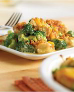 Курица с брокколи в духовке