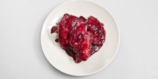 Курица с ежевикой