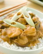 Курица с грибами в бальзамическом соусе