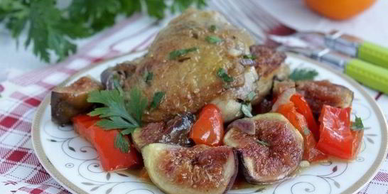 Курица с инжиром