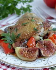 Курица с инжиром