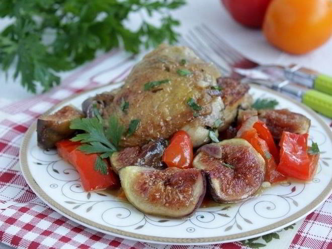 Рецепт курицы с инжиром