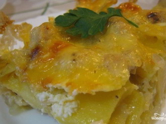 Рецепт курицы с картошкой и сыром