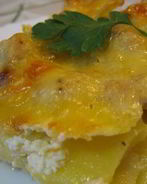 Курица с картошкой и сыром