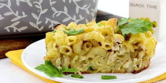 Курица с макаронами в духовке