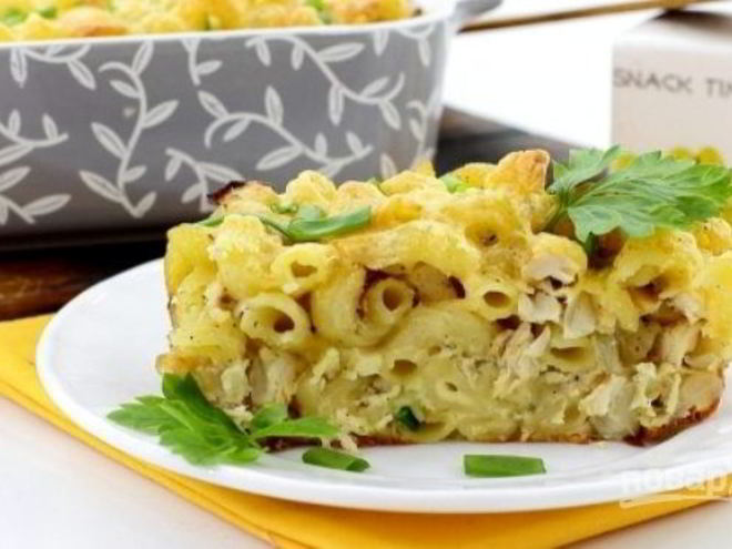 Рецепт курицы с макаронами в духовке
