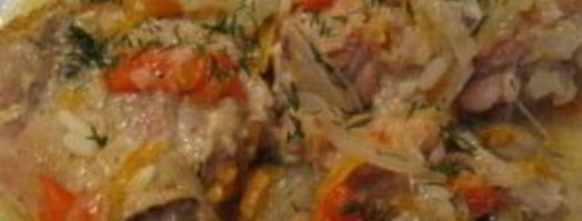 курица с овощами в казане. Шаг 4