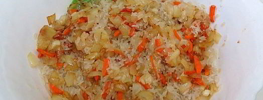 курица с рисом и зеленым горошком. Шаг 5