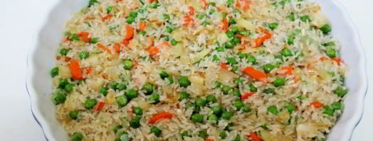 курица с рисом и зеленым горошком. Шаг 8