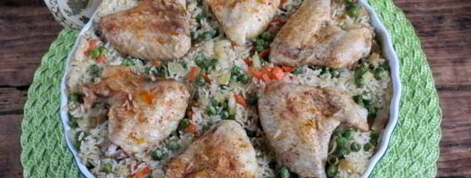 курица с рисом и зеленым горошком. Шаг 10