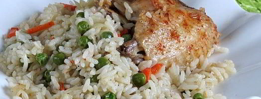 курица с рисом и зеленым горошком. Шаг 11