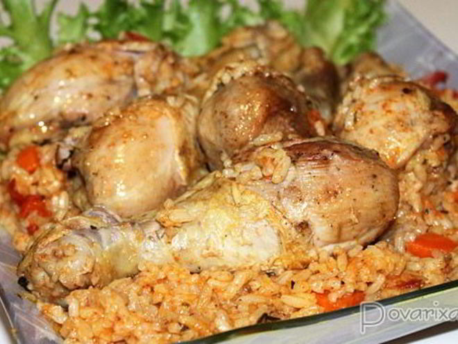 Рецепт курицы с рисом по-испански