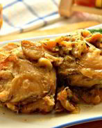 Курица с вешенками