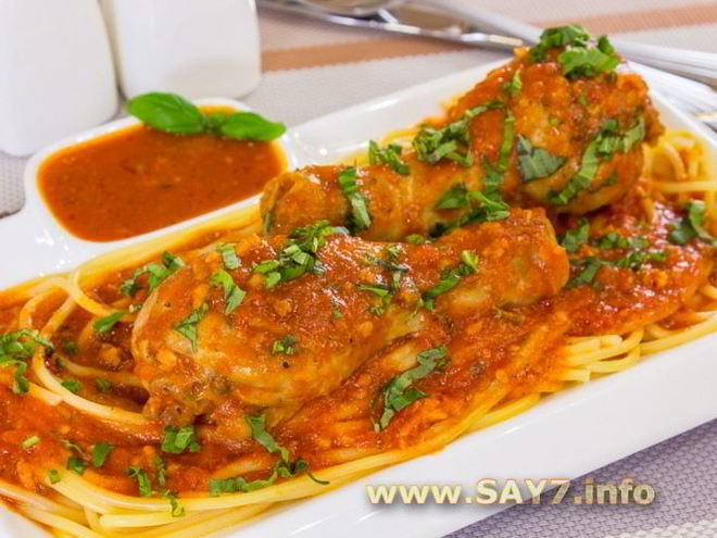 Рецепт курицы, тушенной с помидорами