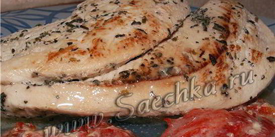 Курица в белом вине