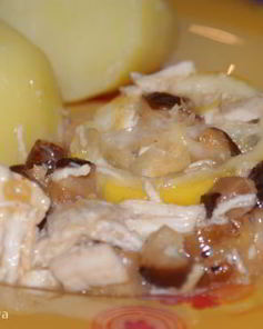 Курица в лимонном соусе