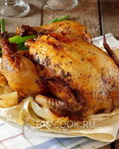 Курица запеченная в пакете