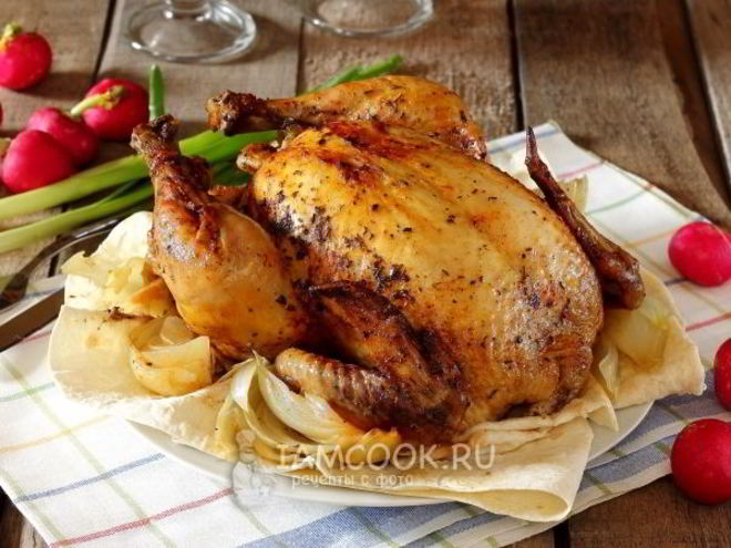 Рецепт курицы запеченной в пакете