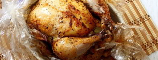 курица запеченная в пакете. Шаг 9