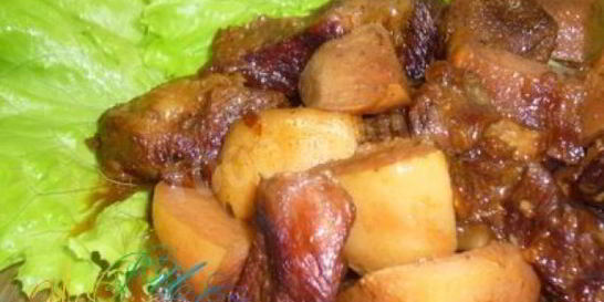 Молодая баранина с айвой