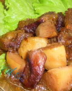 Молодая баранина с айвой